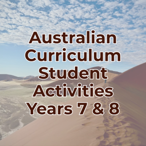 Australian Curriculum Student Activities for Years 7 and 8